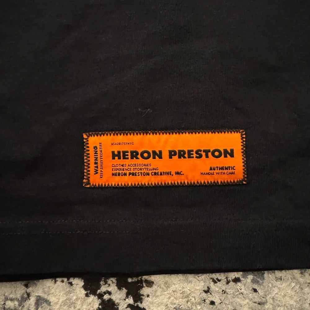 Heron Preston Black Tee T-shirt BRAND NEW - Picture 3 of 8
